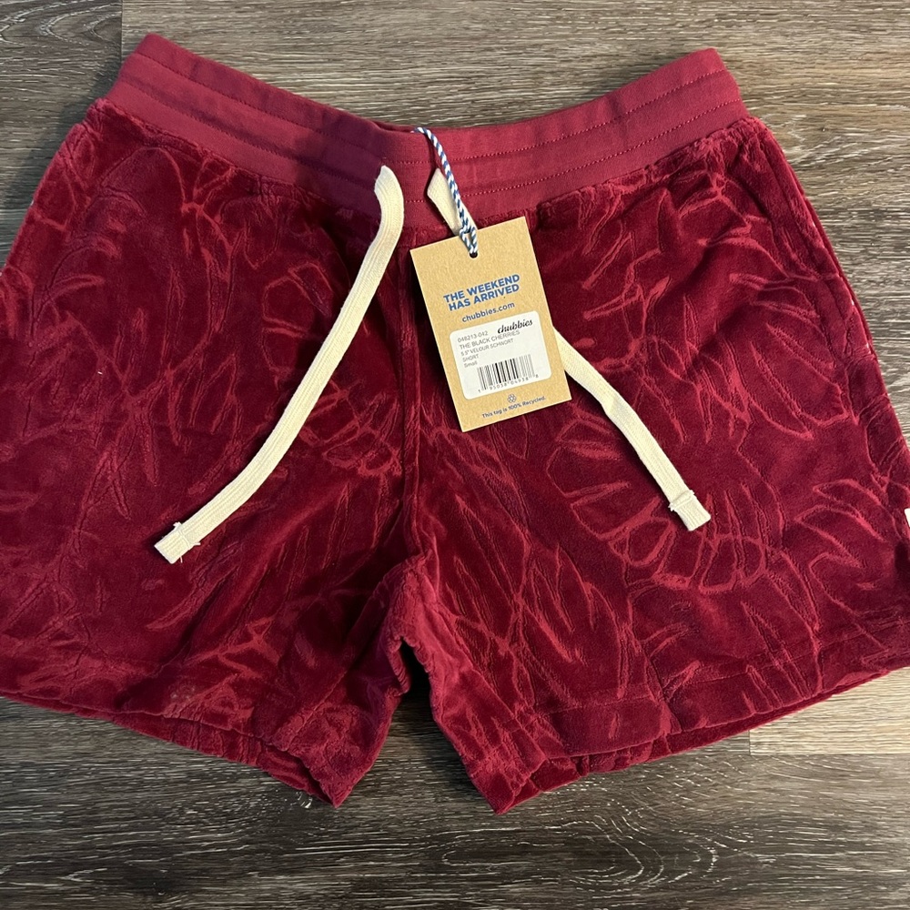 NWT chubbies velvety lounge shorts